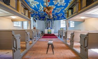 Innenansicht der Fischerkirche Ferch, Foto: Martin Karnbach, Lizenz: Gemeinde Schwielowsee